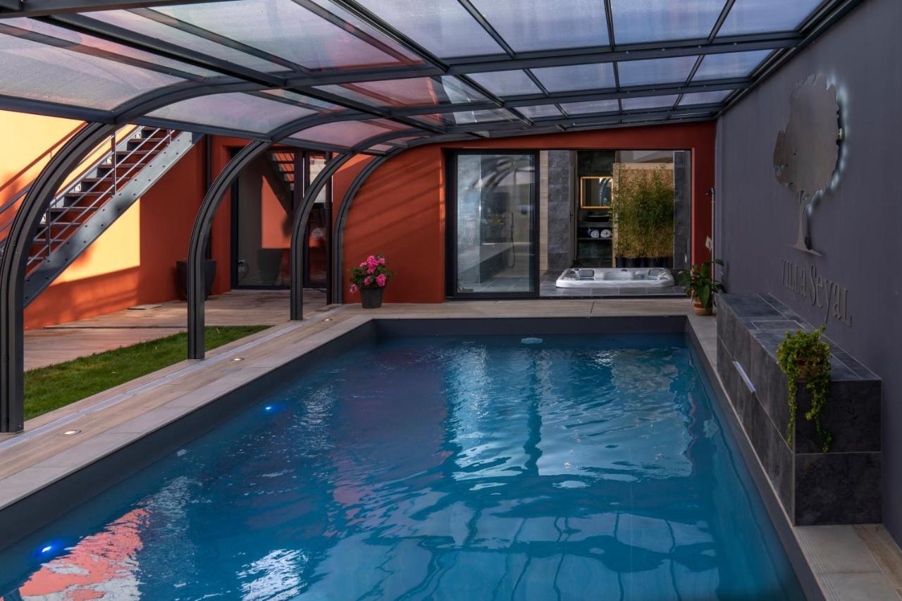 Villa Seyal - Avec Piscine - Jacuzzi - Sauna & Climatisation Le Mans Exteriör bild